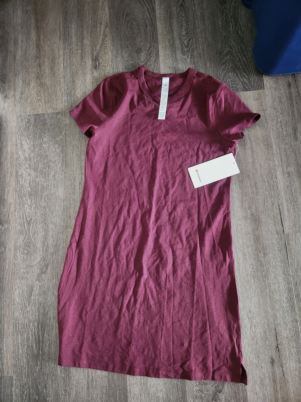 lululemon athletica Short-Sleeve Crewneck Dress - Wine Nwt Size 4
